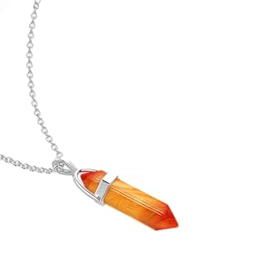 Carnelian crystal necklaces for women