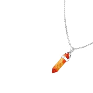 Carnelian necklace real crystal