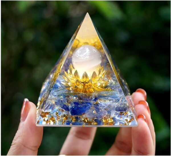 Rose Quartz Obsidian Pyramid